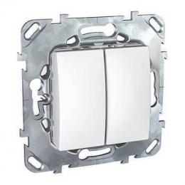 Изображение продукта Переключатель двухклавишный Schneider Electric Unica 10AX 250V 